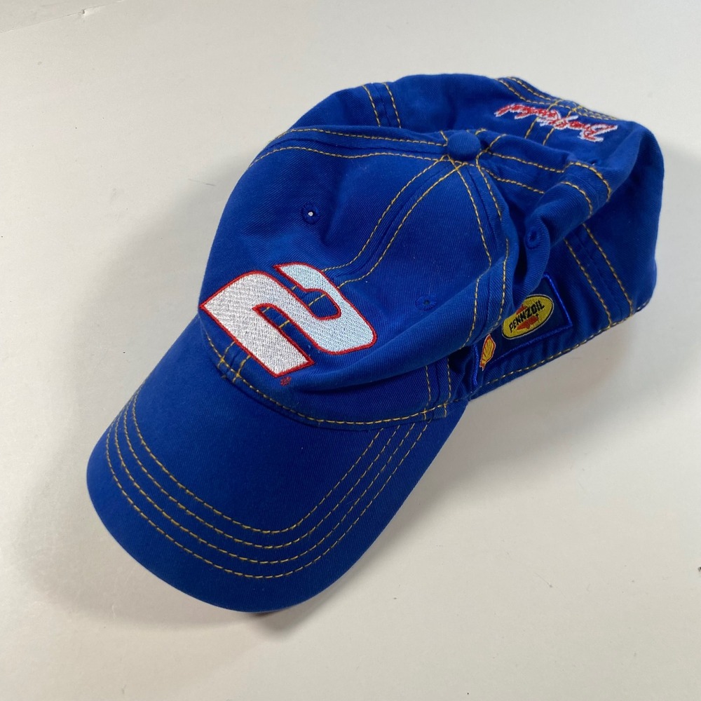 Brad Keselowski 2 Penske Racing Pennzoil NASCAR Hat Blue Adjustable Cotton Cap